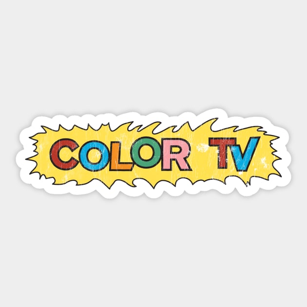 Color TV Sticker by Wright Art